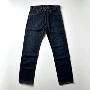 旧日本製 ビンテージカスタム 1955年モデル LEVI’S 501XX 55501 W34 L36 ユーズド シワ ダメージ加工 中古 濃紺 ジーンズ デニムパンツ