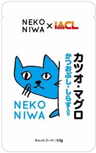 イトウ&カンパニーリミテッド NEKONIWA カツオ・マグロ かつおぶし・しらす入り 60g 猫用フード