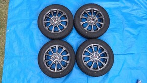 【中古】軽四　ブリザック　スタッドレスタイヤ&アルミセット　ＢＬＩＺＺＡＫ　ＶＲＸ　155/65/R14　4本セット　