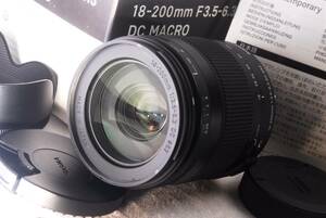 ★新品級！★SIGMAシグマ 18-200mm F3.5-6.3 DC Macro OS HSM Contemporary Nikon C484