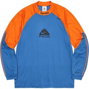 【新品未使用】 22AW 23 新作 新品 Supreme シュプリーム NIKE ACG JERSEY ジャージ ロンtee Tシャツ カットソー トップス ナイキ BLUE 青