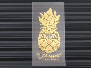 ◆送料\110◆【MOONEYES・ムーンアイズ】※《パイナップルステッカー・ゴールド》　DM216GD　転写式　抜きタイプ