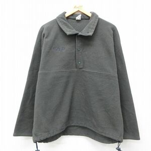 XL/古着 コロンビア 長袖 フリース ジャケット メンズ 90s ワンポイントロゴ スナップT 緑系 グリーン 24oct03 中古 アウター