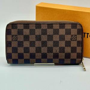 ルイヴィトン LOUIS VUITTON ダミエ ラウンドファスナー 長財布 オーガナイザー