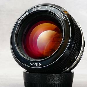 希少【ドリーミーボケ】動作◎ ニコン Ai Nikkor 55mm F1.2 17 nikon 大口径　標準　オールドレンズ 単焦点