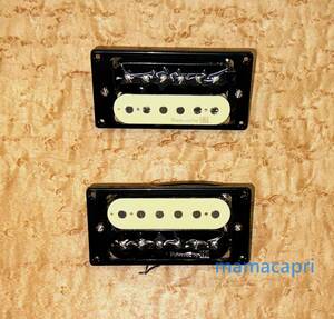 新品Powered by LACE Neck&Bridge Humbuckerピックアップ Pickup Set Zebraフロント&リア ハムバッカー セット ゼブラ (検レースセンサー)