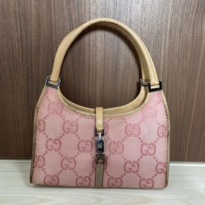 グッチ GUCCI ハンドバッグ ショルダーバッグ ジャッキー ジャンボGG GGキャンバス