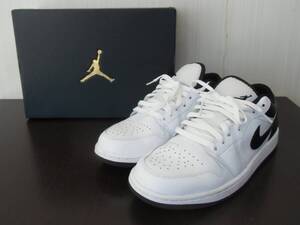 ナイキ エアジョーダン 26.5cm NIKE AIR JORDAN 1 LOW 553558-132 ホワイト/ブラックメンズシューズ スニーカー