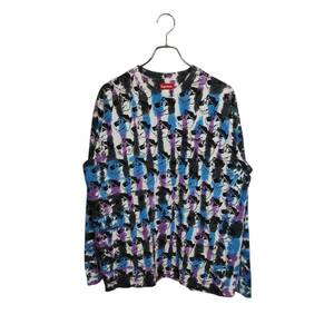 Supreme シュプリーム 21SS Dyed Bear L/S Top ダイド ベア タイダイ 総柄 長袖 Tシャツ M マルチカラー