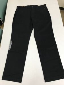 ●ＧＡＰ●新品●チノパン●ギャップ●黒●ストレート●ウエスト86cmX股下81cm●クールビズ●夏の法事に●ブラック●32●N1-1