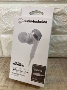 ☆未開封品　audio-technica オーディオテクニカ　ATH-CKS330Li IN-EAR HEADPHONES SOLID BASS Lightning iPhone iPad ホワイト