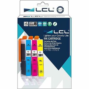 LCL?Canon用?BCI-381XL?BCI-381XLC?BCI-381XLM?BCI-381XLY?（3パック?