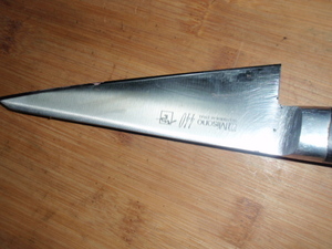 高級　牛刀　Misono 44 MOLYBDNUM STEEL 刃渡り15Cm 全長27.54Cm 並上　現状