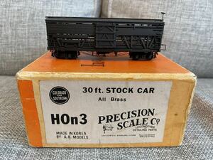 アメリカ型　HOn3 PSC 30ft STOCK CAR ALL BRASS ブラス製　真鍮製 ナロー　軽便