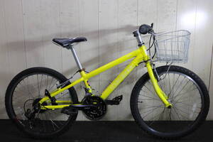 人気美品！LOUIS GARNEAU ルイガノ LGS-J22 22型 アルミ シマノ18速 本格子供用MTB YELLOW