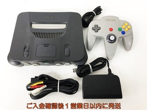 【1円】任天堂 ニンテンドー64 本体 セット ロクヨン 未検品ジャンク コントローラー ACアダプター AVケーブル D06-949jy/G4