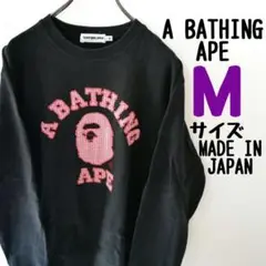 少し美品 A BATHING APE アベイシングエイプ ビッグロゴ スウェット