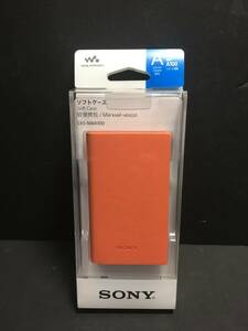 新品・送込み　SONY純正アクセサリー　WALKMAN　A100　ソフトケース　CKS-NWA100 D　オレンジ　定価=3627円