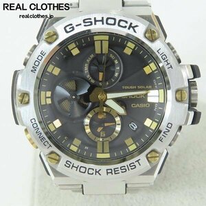 G-SHOCK/Gショック G-STEEL/Gスチール スマートフォンリンク/タフソーラー/メタルバンド 腕時計/ウォッチ GST-B100D-1A9 /000