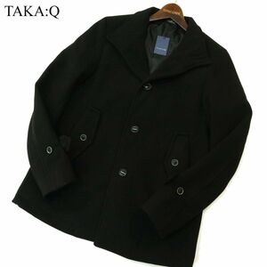 【新品 未使用】 TAKA:Q タカキュー 秋冬 SLIM FIT ウールライク シングル コート Sz.S　メンズ　A3T15499_C#N