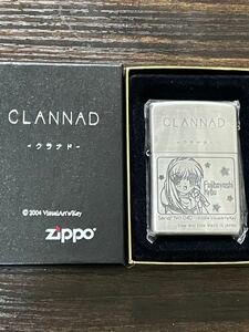 zippo クラナド 藤林 杏 限定品 CLANNAD 2004年製 Fujibayashi Kyou Silver Blitz Visual シリアルナンバー NO.040 専用ケース 保証書