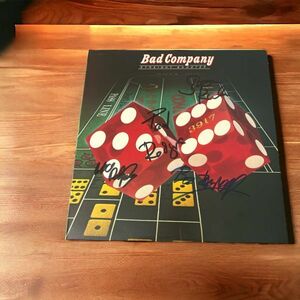 Bad Companyバッド・カンパニー Paul Rodgersポール・ロジャース Mick Ralphsミック・... 直筆サイン入り LP レコード 送料無料
