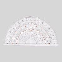 岡本製図器械 半円分度器 15cm B-15 (39-0015) 00003344