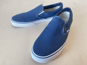 27.5cm バンズ スリッポン ネイビー VANS SLIP-ON NAVY/WHITE US9.5/27.5cm VN000EYENVY