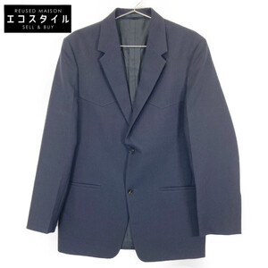 JIL SANDER ジルサンダー ネイビー 20年製 JSMR135101 2B ジャケット ネイビー 46 ジャケット ウール メンズ 中古