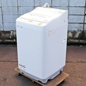 新潟発 シャープ 電気洗濯乾燥機 ES-TX5F-S 5.5kg 2023年購入 ステンレス穴なし槽 中古 美品 自動槽洗浄 一人暮らし 単身 家電 SHARP