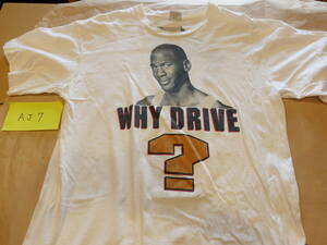 1992　Vintage NIKE T-shirts　Air Jordan 7 WHY DRIVE?　銀タグ　米国製　size　XL 　