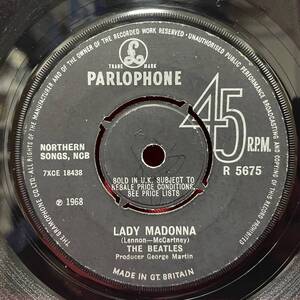 ◆1円開始!◆UKorg7”s!◆THE BEATLES◆LADY MADONNA◆