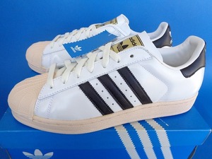 13175■新品 デッド 06年製 adidas superstar 1 アディダス スーパースター 白 黒 金ベロ 28.5 561504 箱付き