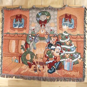 Y9R/O9.24-4　Disney　ディズニー　Mickey Mouse　ミッキーマウス　クリスマス　ラグ　マット　カーペット　ブランケット　テーブルクロス