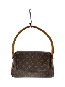 LOUIS VUITTON◆ミニ・ルーピング_モノグラム・キャンバス_BRW/PVC/BRW