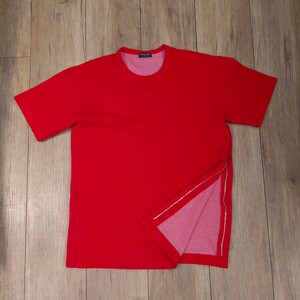 コムデギャルソン　オムプリュス　COMME des GARCONS　HOMMEPLUS　メンズ　半袖　Tシャツ　　　赤　ジュンヤワタナベ