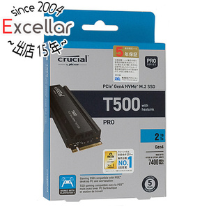 crucial 内蔵型 M.2 SSD T500 CT2000T500SSD5JP 2TB [管理:1000027267]