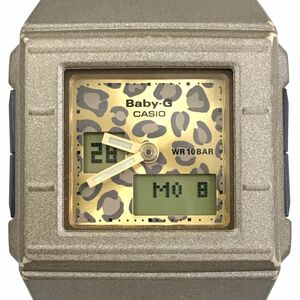 超美品 CASIO カシオ Baby-G ベビーG ベイビージー 腕時計 BGA-200LP-5E クオーツ カスケットシリーズ ヒョウ柄 電池交換済 動作確認済