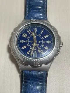 y2k Swatch Irony 青アルミニウム時計