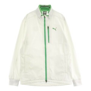 PUMA GOLF プーマゴルフ ラミネート ジップジャケット ホワイト系 L [240101089475] ゴルフウェア メンズ