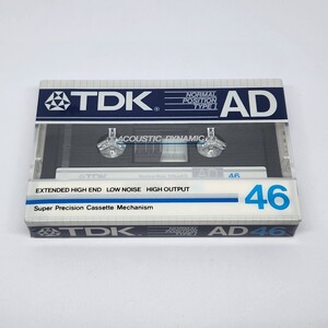 TDK　AD 46　ノーマルポジション　カセットテープ　往復46分　新品未開封品　長期保管品