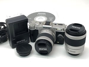 PENTAX Q7 SR / smc PENTAX 1:2.8-4.5 5-15mm ミラーレス 一眼レフカメラ 簡易動作確認済み 中古【MA120068】●