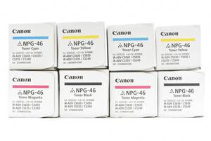 未使用 CANON 純正 トナー NPG-46 4色8本（シアン・マゼンタ・イエロー・ブラック×各2） キャノン ITKTGDRN4QXN-YR-N12-byebye