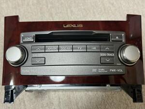 レクサス LS600h UVF45 中期 純正オーディオ デッキ　CD/DVD 86120-50R80 