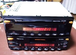 ★★　ナカミチ　Nakamichi　 CＤ－２００、ＴＤ－２５０ｓ　CD/カセット　Ｏ/Ｈ済み　完動品　★★