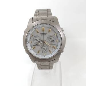 ◎カシオ◎CASIO LINEAGE LIW-600 リニエージ クロノグラフ Wave Ceptor TOUGH SOLAR チタンケース TITANIUM 稼働中 即発送