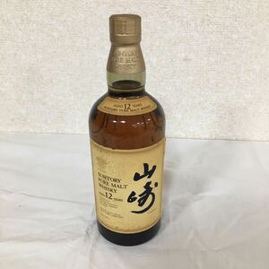 SUNTORY サントリー 山崎 YAMAZAKI 12年 ピュアモルト ウイスキー 容量750ml 度数43% 古酒 未開栓 重量1342g 11 シ 400