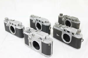 Y2271 【5点まとめ売り】 ニッカカメラ Nicca Camera ミノルタ Minolta レオタックス Leotax レンジファインダー ボディ ジャンク