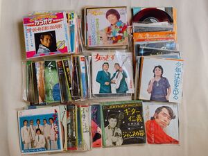 昭和歌謡　EP レコード　昭和　 歌謡曲 演歌　昭和レトロ　70年代　60年代　カラオケ　大量　７７枚　テイチク　コロンビア　クラウン