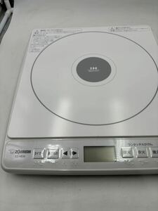 IH調理器 ZOJIRUSHI IHクッキングヒーター ホワイト 象印 箱付き　通電確認済